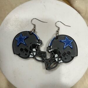 NFL Dallas Cowboys Football Helmet Earrings
